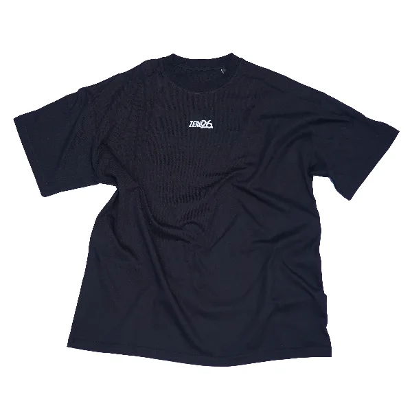Classic Tee ZERO26 noir, vu de face
