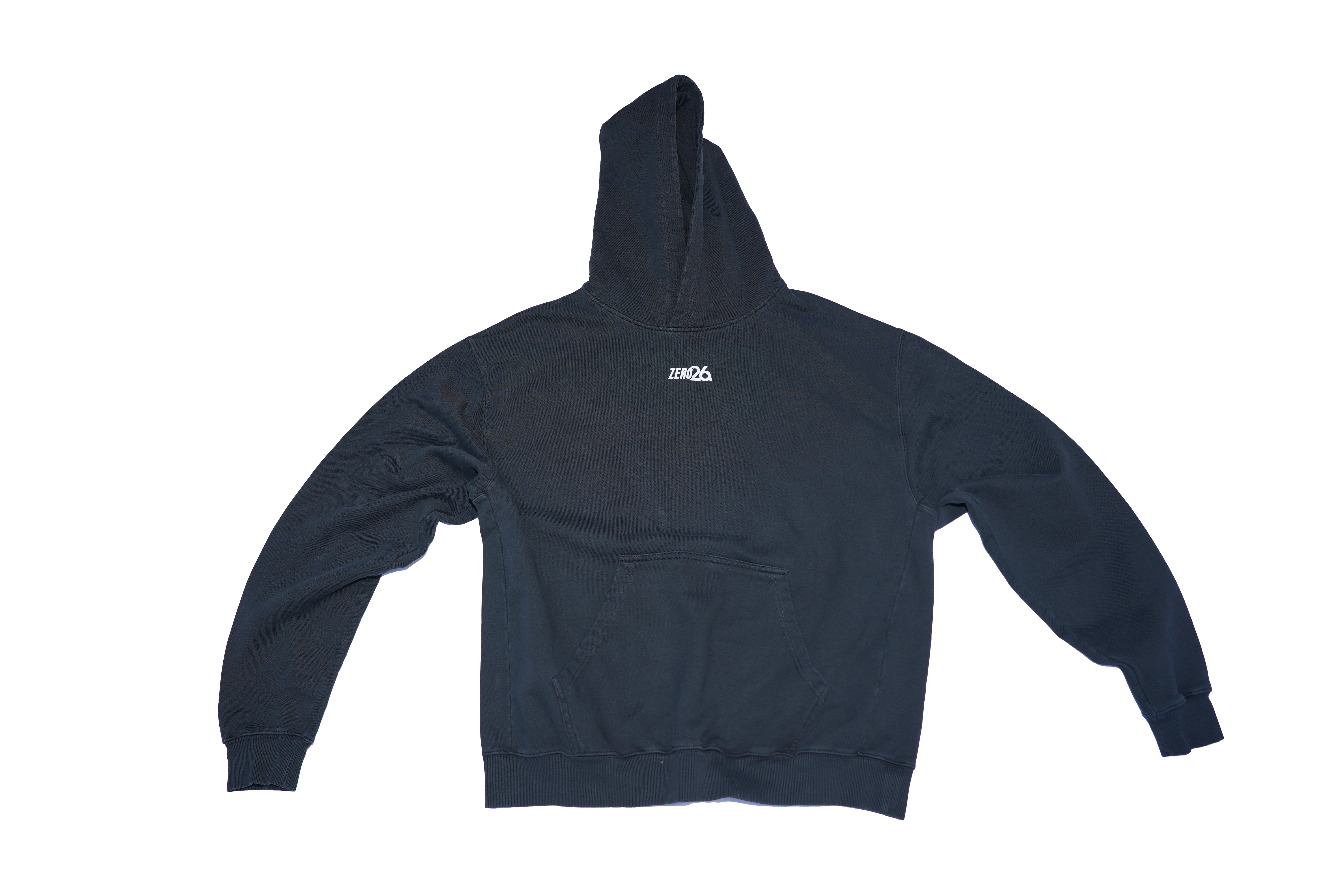 VINTAGE BLACK OVERSIZED HOODIE UNISEX